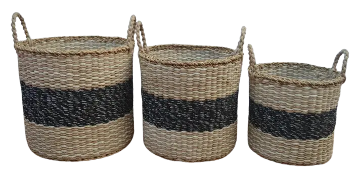 Handmade Storage Basket with Handle